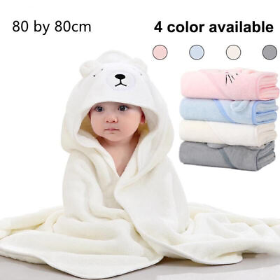 #ad Toddler Baby Hooded Cartoon Towels Newborn Kids Bathrobe Soft Bath Beach Towel $13.54