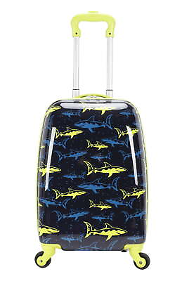 #ad 20 inch Hardside Kids Travel Carry on Luggage Shark Child $37.31