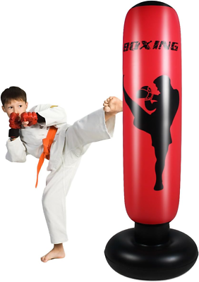 #ad #ad Punching Bag for Kids Free Standing Boxing Bag for Bounce Back Focus Punching B $34.81