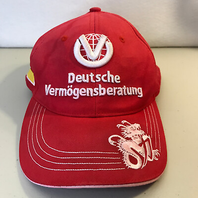 #ad Michael Schumacher Hat Official Ferrari F1 Racing Deutsche Vermogensberatung Cap $40.00