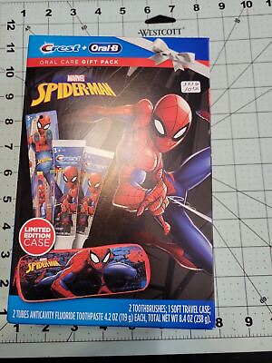 #ad Crest amp; Oral B Kids Spiderman Gift Set Toothbrushes and Toothpaste Exp 01 23 0r $12.00