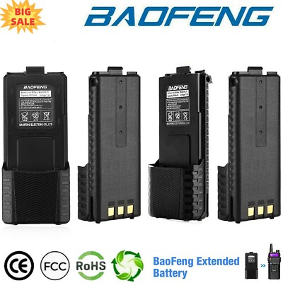 #ad BAOFENG Pofung BL 5 3800mAh 7.4V Extended Li Ion Battery for UV 5R Radio Lot $24.88