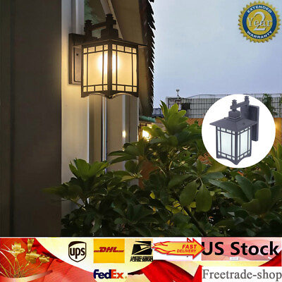 #ad Retro Exterior Wall Light Wall Mount Shade Lantern Sconce for House Front Porch $35.91