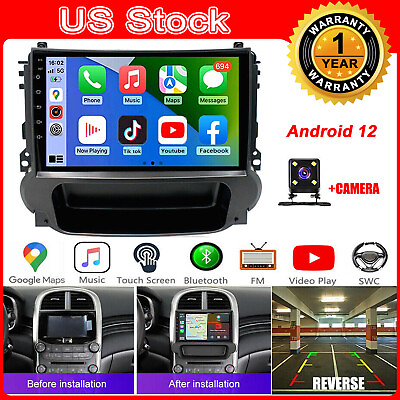 #ad Android 13 For 2011 2015 Chevrolet Malibu Apple CarPlay Car GPS Stereo Radio RDS $134.49