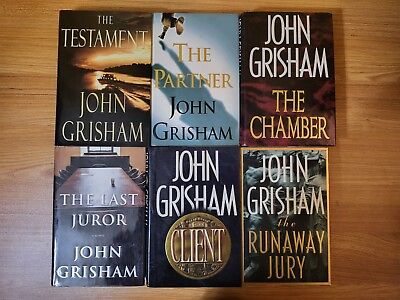 #ad 6 John Grisham Mixed Book Lot 1st Edition 1st Print Hardcover $25.00