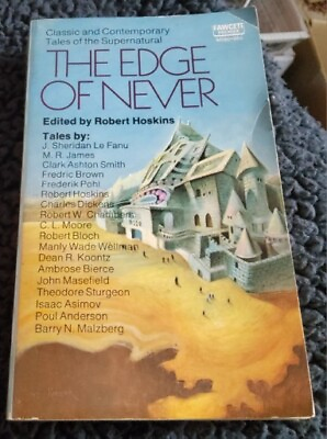 #ad THE EDGE OF NEVER by ROBERT HOSKINS Fawcett 1973 PB supernatural Short Stories $11.99