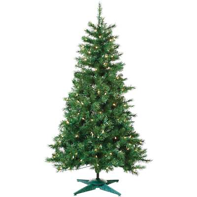 #ad Sterling 4 Ft. Colorado Spruce 150 Bulb Clear Incandescent Prelit Artificial $91.49