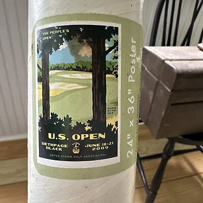#ad Official NEW 2009 U.S. Open Bethpage Black USGA Golf 24quot; x 36quot; Poster $105.00