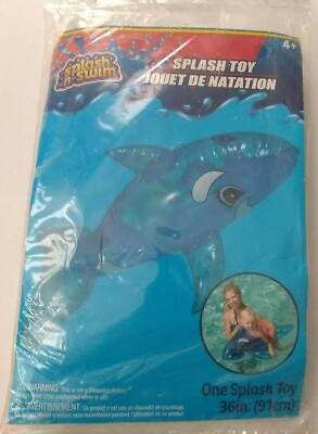 #ad Brand New Splash N Swim Inflatable Blue Splash Toy $8.00
