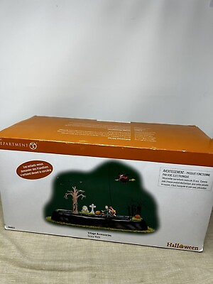 #ad 2007 Halloween Department 56 Scary Walk Snow Village Accessories Retired Sealed $74.99