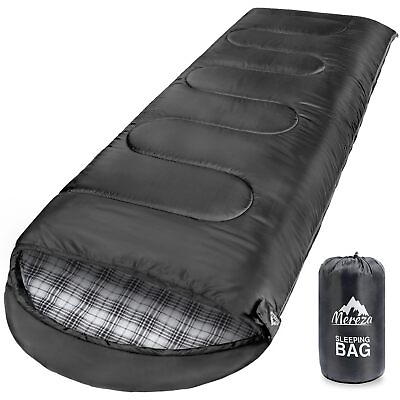 #ad Flannel Sleeping Bag for Adults Mens Large Wide Warm Sleeping Bags for Campin $57.41