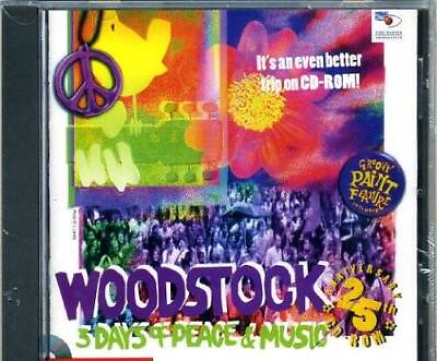 #ad WOODSTOCK 3 DAYS OF PEACE MUSIC CD ROM VERY GOOD $11.58