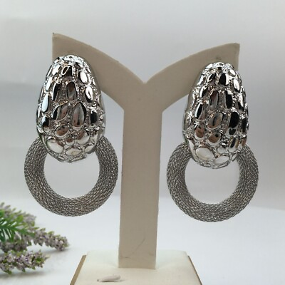#ad Dubai Silver Fashion Earrings $15.00