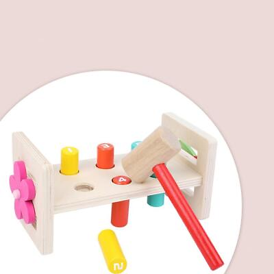 #ad Wooden Pounding Bench Toy Preschool Toys for Toddlers Birthday Gift Kids $18.11