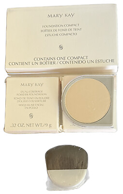 #ad Mary Kay Dual Coverage Powder Foundation Ivory 100 Set $49.99
