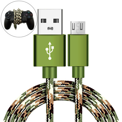 #ad CAMO Micro USB FAST Charger Cable PlayStation 4 slim PS4 Dualshock Controller $5.95