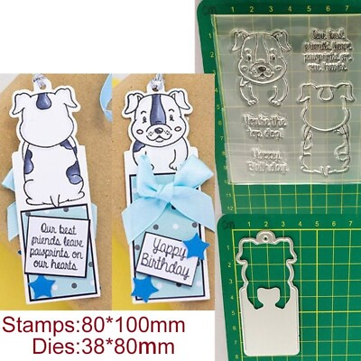 #ad Puppy Dog Cutting Dies Stamps Metal Stencil DIY Scrapbook Photo Album Emboss 1PC $11.30