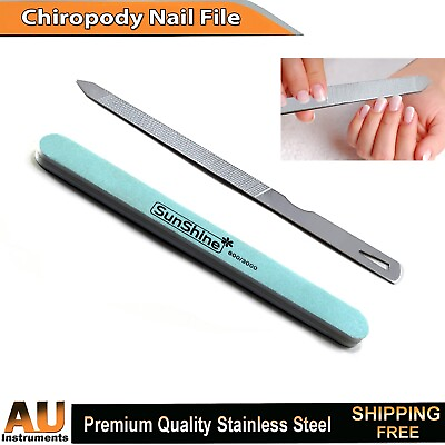 #ad Manicure Chiropody Nail File amp; Shiner Podiatry Nails Trimmer Beauty Kit Tools AU $13.99