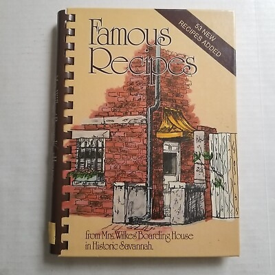 #ad Famous Recipes From Mrs Wilkes Boarding House Historic Savannah Signed HC Spiral $14.95