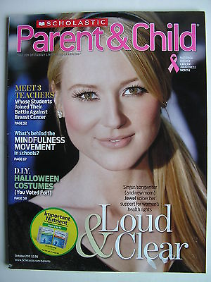 #ad JEWEL KILTCHER October 2011 PARENT amp; CHILD Magazine $3.50