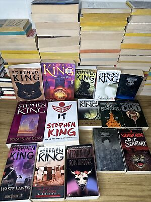 #ad Stephen King Book Lot Of 15 Paperback Books Vintage Shining Cujo Salems $49.99