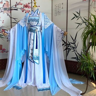 #ad Traditional Chinese Han Clothing Unisex Cosplay Suit Hanfu $150.15