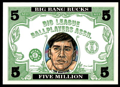 #ad 1995 Cardtoons Big Bank Bucks BB 19 Tom Grapevine $1.75