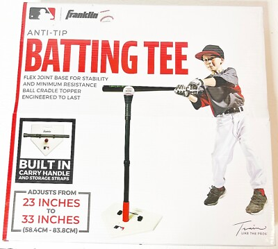 #ad Franklin Sports Batting Tee MLB Anti Tip 23 to 33 inches $30.00