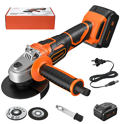 #ad GOCHIFIX Brushless Cordless Angle Grinder Cut Grinding Wheels W 4Ah Battery $43.69