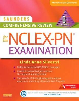 #ad Saunders Comprehensive Review for the NCLEX PN Examination 6e Saunder GOOD $5.29