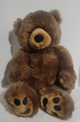 #ad Build A Bear Brown 2004 Maple Teddy Plush Stuffed Bear Black Padded Paws $29.99