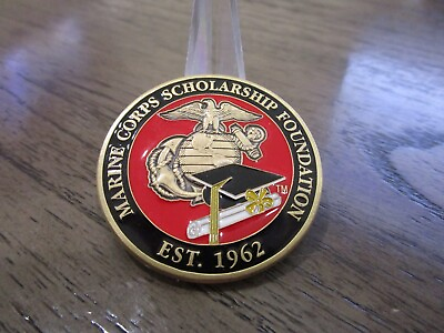 #ad USMC Scholarship Foundation Challenge Coin #577R $14.99
