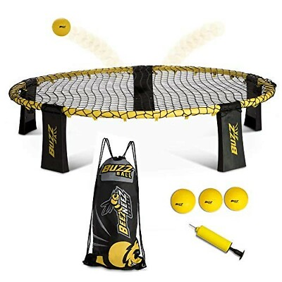 New Buzz Ball outdoor Spike Battle Game Set fun for all ages by BeezNeez Sports $57.99