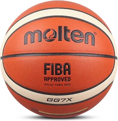 #ad Indoor Outdoor Basketball FIBA Approved Size 7 PU Leather Match Training $37.98