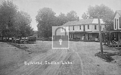 #ad Bulkhead Indian Lake Resort Hotel Ohio OH Postcard REPRINT $4.99