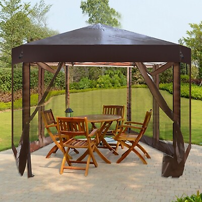 #ad VILOBOS Outdoor Pop Up Gazebo Foldable Party Tent Garden Sun Shelter Canopy Bag $153.99