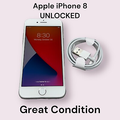 #ad Apple iPhone 8 64GB Silver Factory UNLOCKED A1863 CDMA GSM $107.49