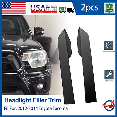 #ad Front Bumper Grille Headlight Lamp Filler Trim Panel For Toyota Tacoma 2012 2014 $18.04