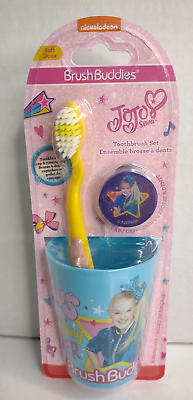 #ad #ad Jojo Siwa Toothbrush Cap amp; Rinsing Cup for Kids Brush Buddies 3pc Set $8.99