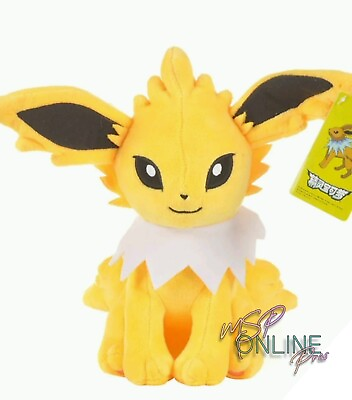 #ad NEW Jolteon Plush Pokemon Toy Eeveelution stuffed doll NWT Poke Plushie Gift Nwt $24.99