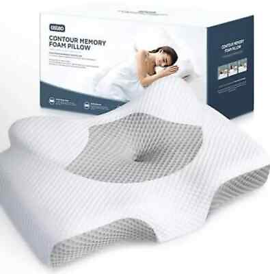 #ad Osteo Contour Memory Foam Precise Neck Support Pillow For Sleeping White $35.00