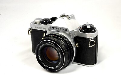 #ad Pentax ME Super 35mm SLR Camera Kit w 50mm Lens Very Good $158.28