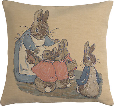 #ad 14x14 in Mrs. Rabbit Beatrix Potter Small Cushion Cover $42.00
