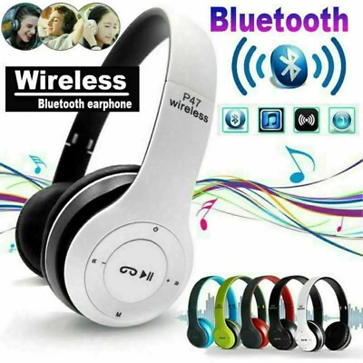 #ad Wireless Bluetooth Headphones For Kids Foldable Headset Over Ear Stereo 2 in 1 $11.97