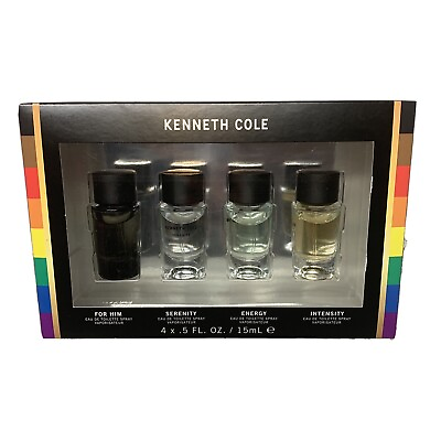 #ad 4pc Kenneth Cole FOR HIM Serenity ENERGY Intensity EDT Mens Cologne PRIDE SET $22.49