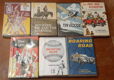 #ad Lot of 7 vintage kids hardcovers 1950 60#x27;s Gene Olson $105.00