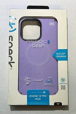 #ad NEW Speck Presidio2 Grip MagSafe Case for iPhone 14 Pro Max 6.7quot; Purple $23.99