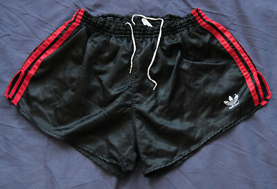 #ad Adidas Shorts Shiny Sprinter Nylon Shiny Silky D7 Retro Vintage Sports... $265.51