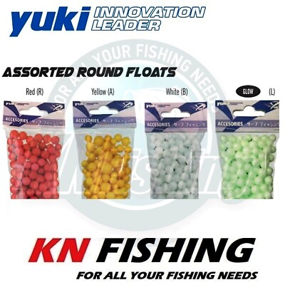 #ad YUKI ROUND FLOATING Bead Attractors Mix Box Assorted 100pcs $2.20