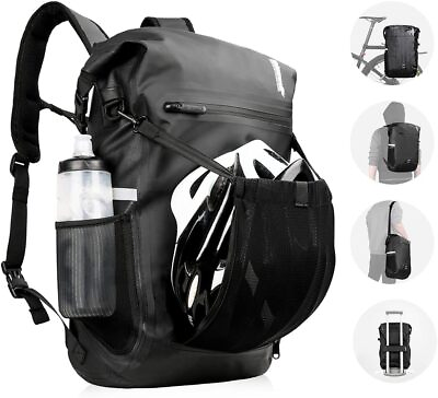 #ad Multifunctional Bicycle Bag for Carrier Rack 22 25L Waterproof Bike Pannier bag $55.99